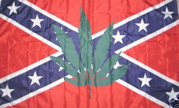 Rebel - Leaf Flag