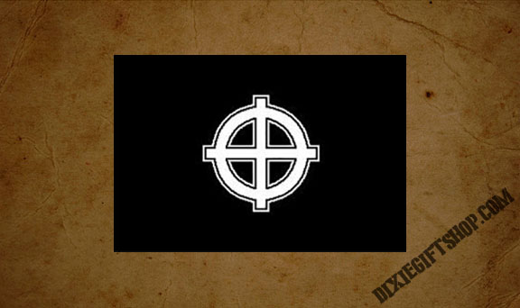 Black Celtic Cross Flag