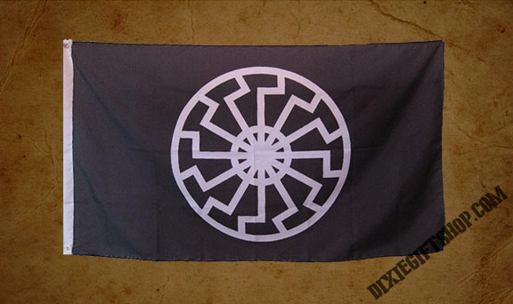 Black Sun Schwartz Sonne Nordic 5ft x 3ft Flag 