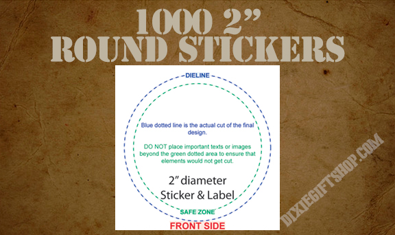 Stickers - Custom - 2in Round - 1000