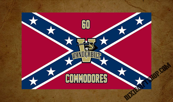 Rebel - Go Commodores Flag
