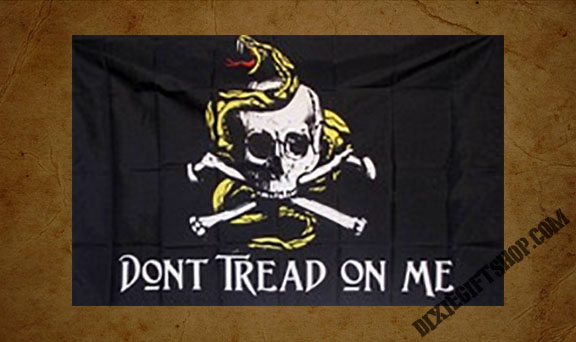 Don't Tread On Me Gadsden Pirate Flag