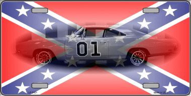Confederate Charger License Plate